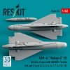 RESKIT RS48-0533 AGM-62 Walleye II ER missiles (2 pcs) with AN/AWG-16 data link pod (1 pcs) (A-4, A-6, A-7, F-4, F/A-18) (3D Printed) (1/48)